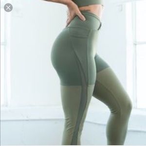 Nikki Blackketter Olive Green Dynamic Leggings!